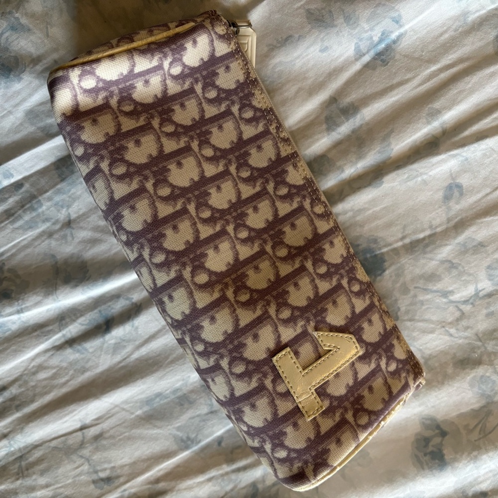 Vintage Dior cosmetic pouch